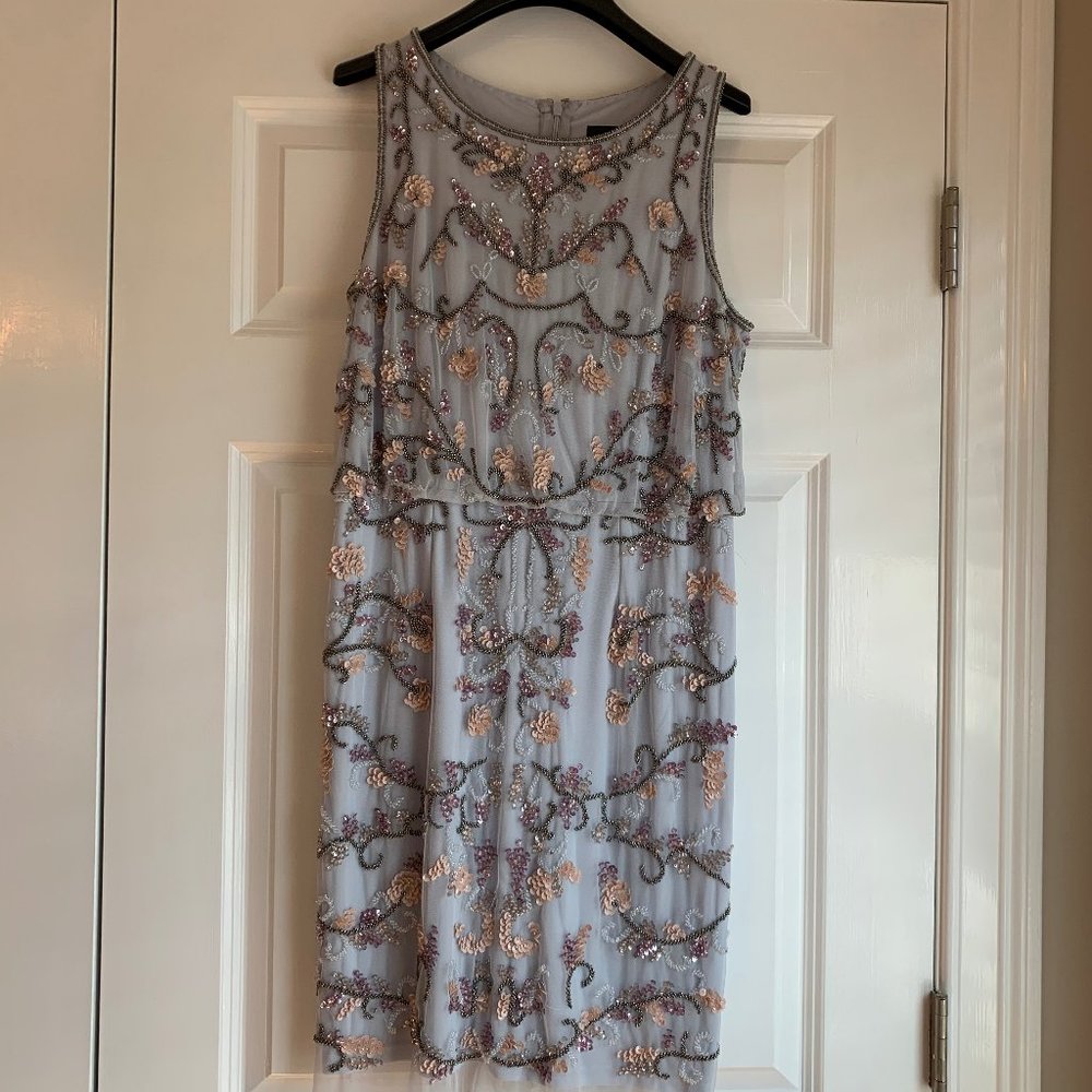 Adrianna Papell Beaded Cocktail Dress